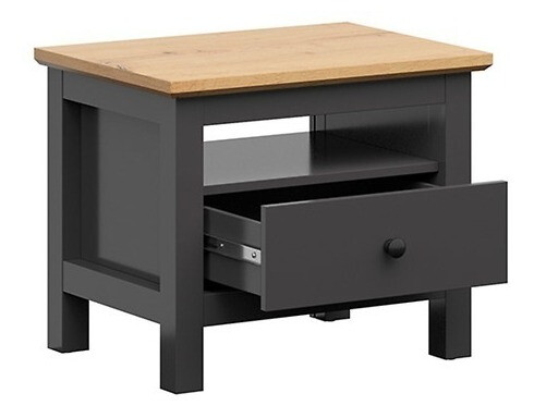 Set za spavaću sobu Sordoro 123 (Grafit + Hrast Artisan)