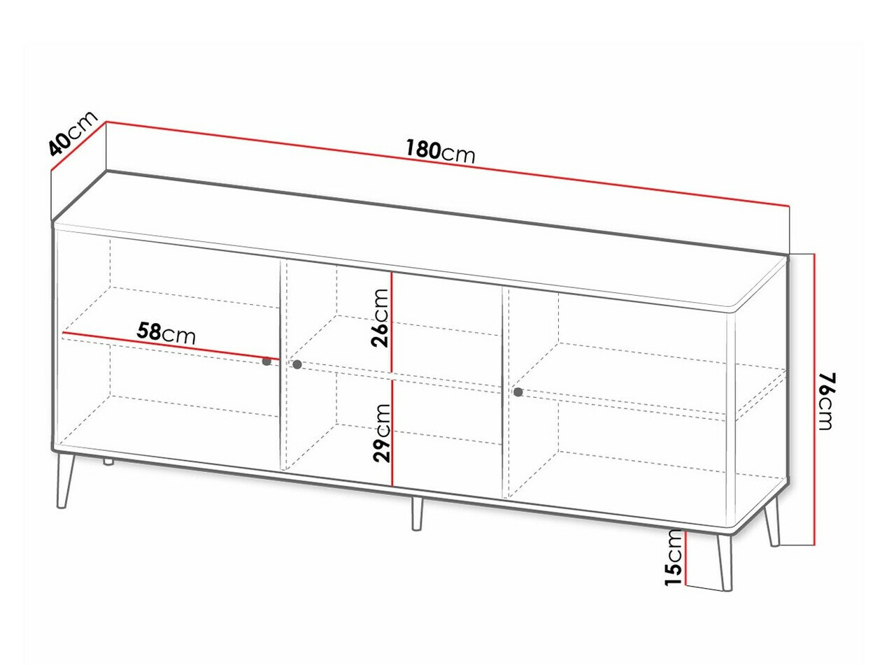 Ormarić Arces (Crna + Zlatna)