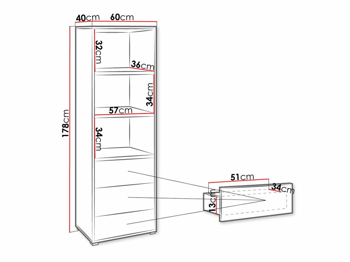 Polica Comfivo Fersoe 105 (Bijela)