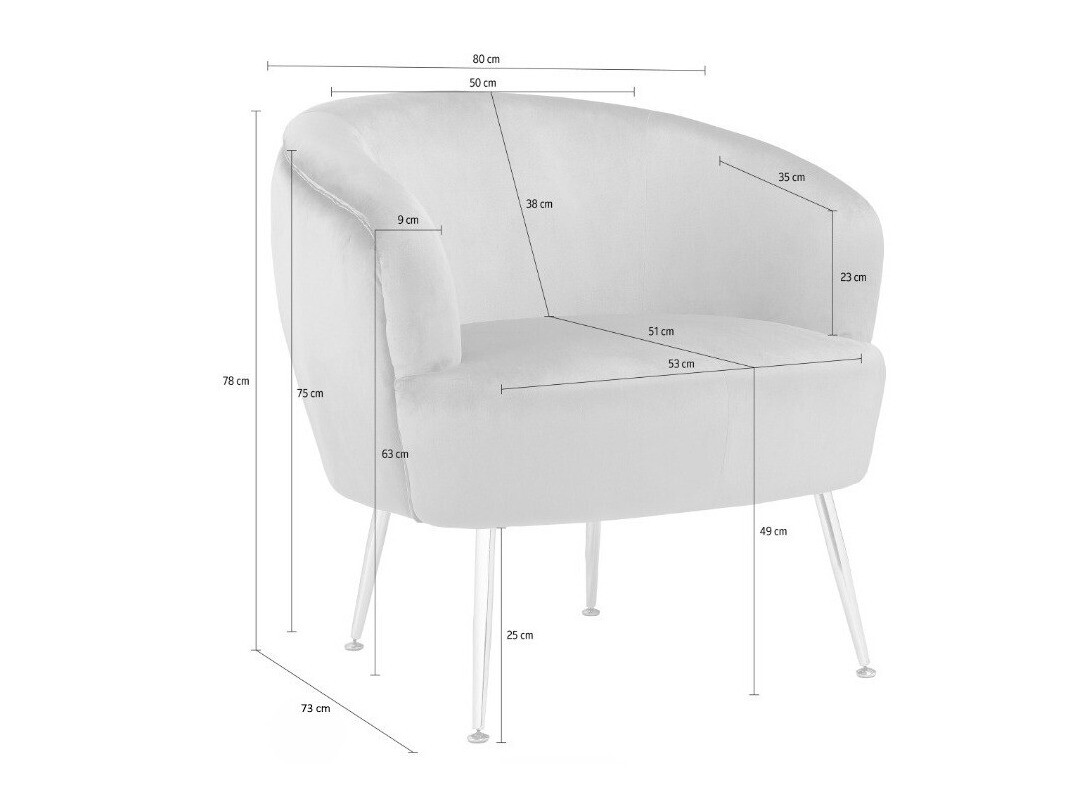 Fotelja Denton 232 (Crna + Zlatno)