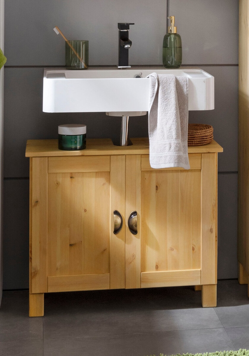 Samostojeći kupaonski ormarić za umivaonik Serelbu 100 (Bor)