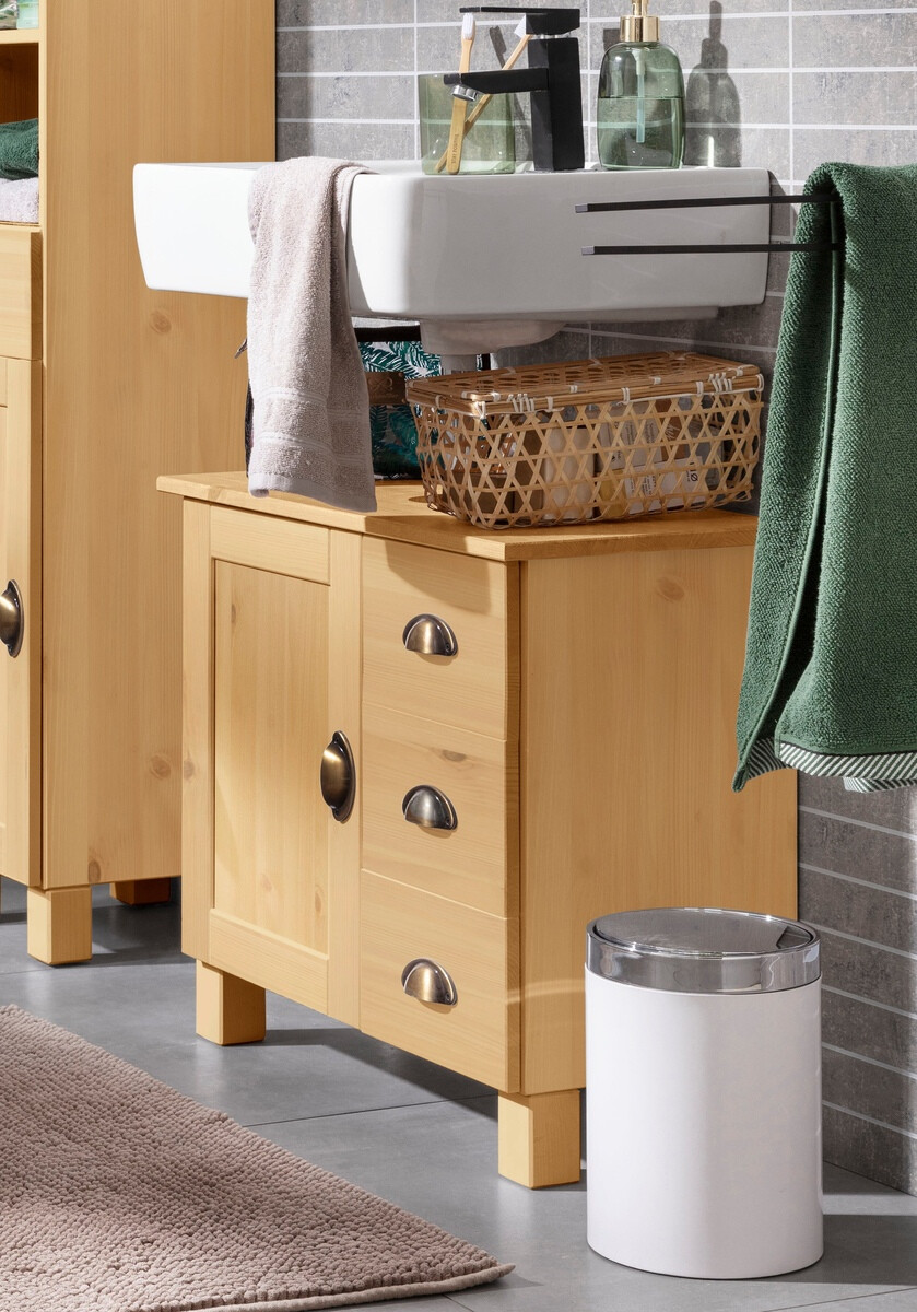 Samostojeći kupaonski ormarić za umivaonik Serelbu 101 (Bor)