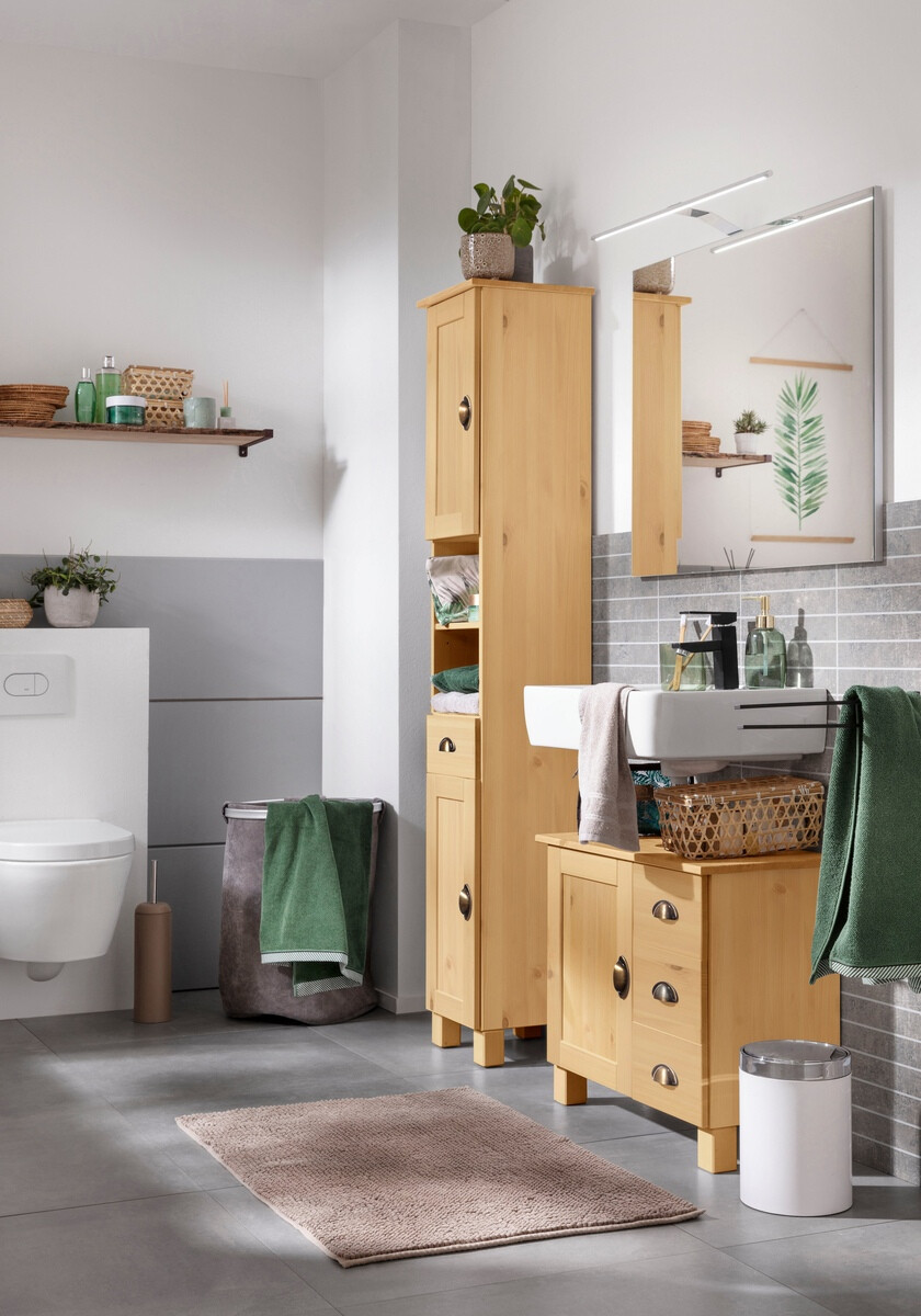 Samostojeći kupaonski ormarić za umivaonik Serelbu 101 (Bor)