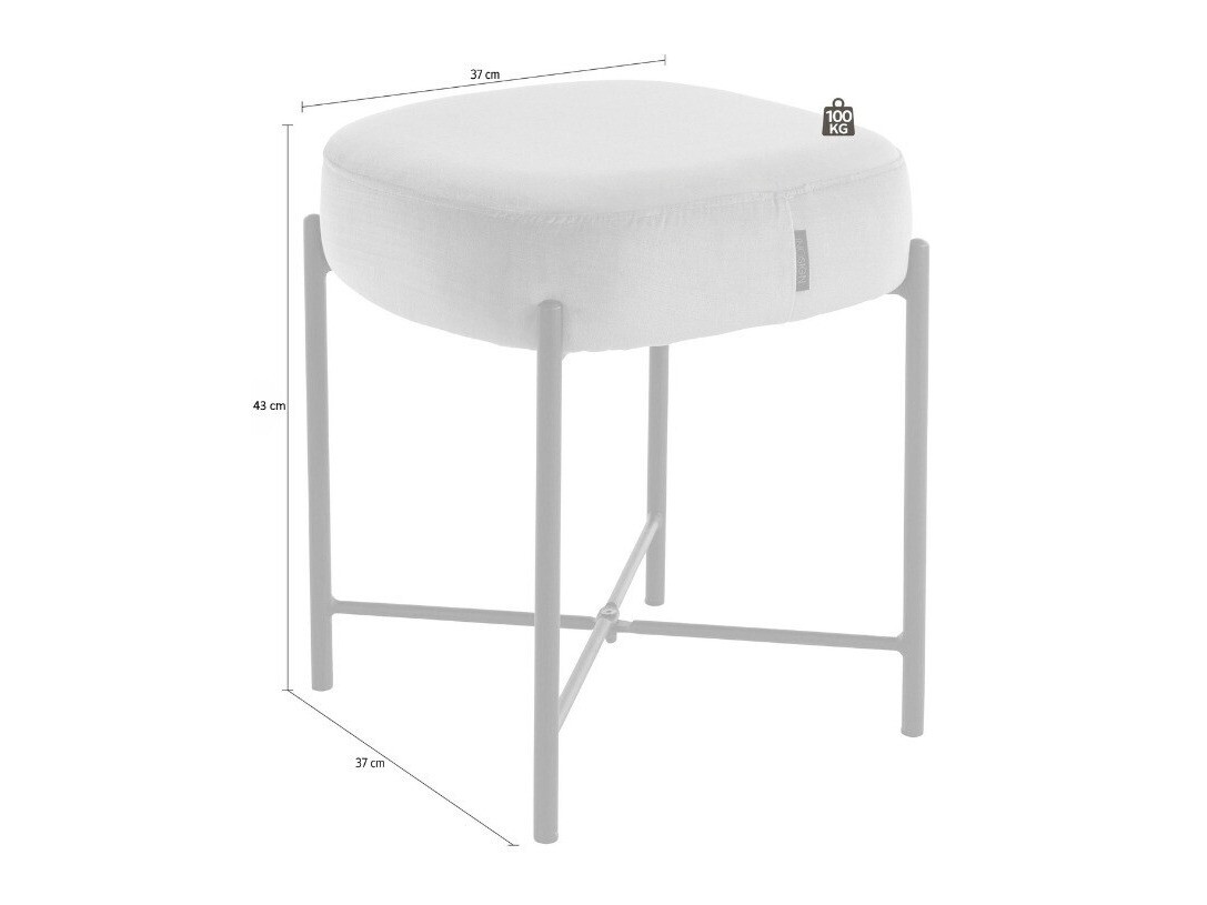 Tabure Denton 225 (Ljubičasta + Crna)