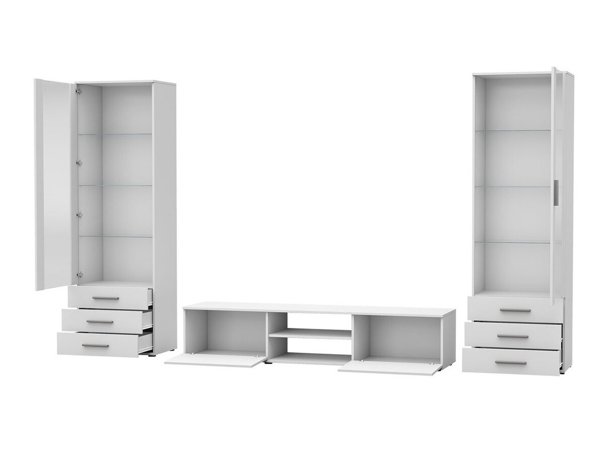 Set za dnevni boravak Tornola 109 (Crna + Sjajno crna)