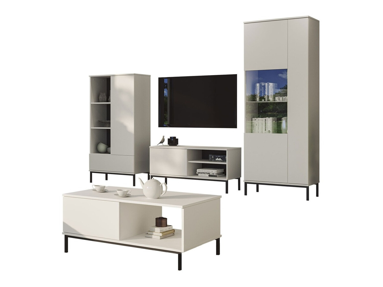 Set za dnevni boravak Lomsore 109 (Bijela)