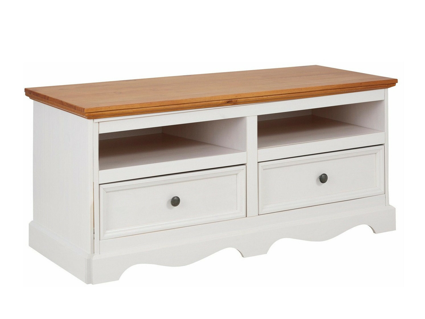 TV stol Fentivo 102 (Bijela + Hrast u boji meda)