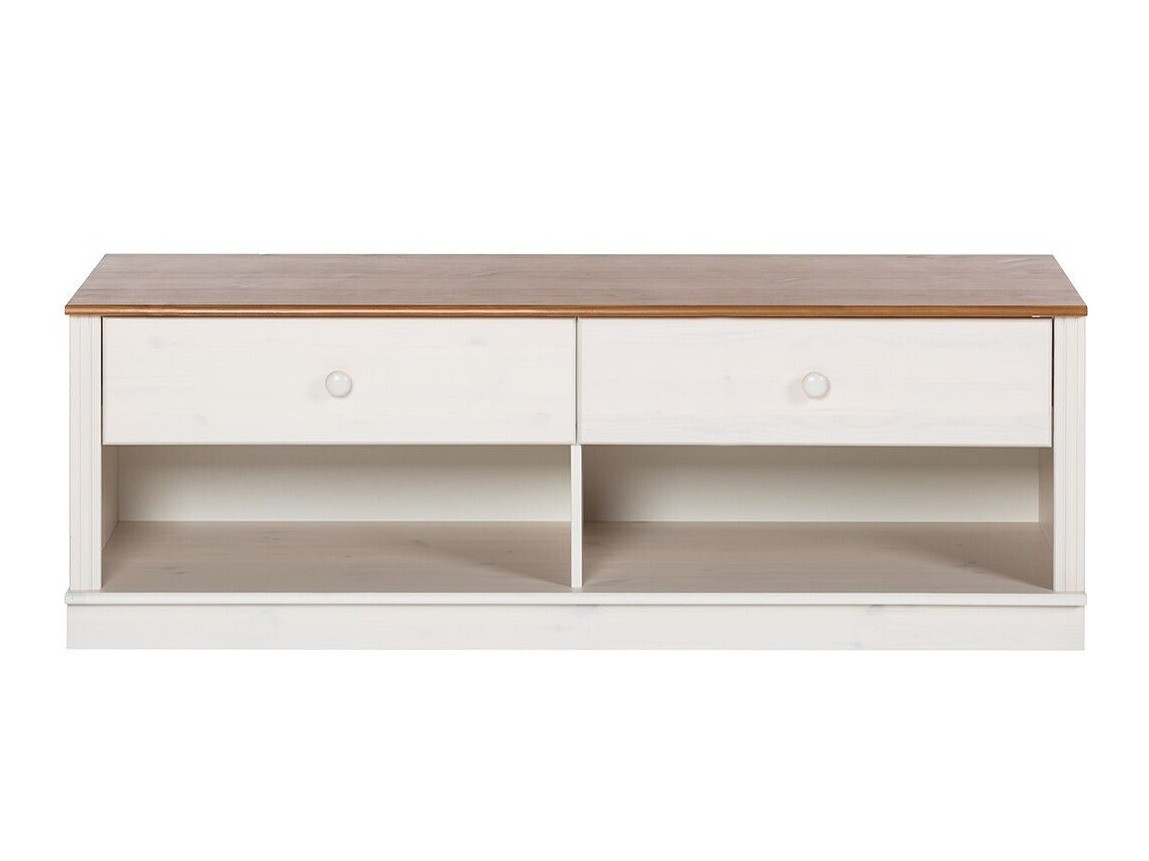 TV stol Saltoro 101 (Bijela + Medeni hrast)
