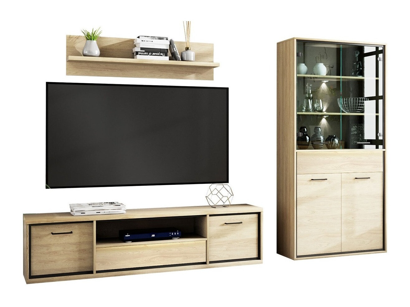 Dnevni boravak Etrmoni 119 (Svijetlo drvo + Hrast)