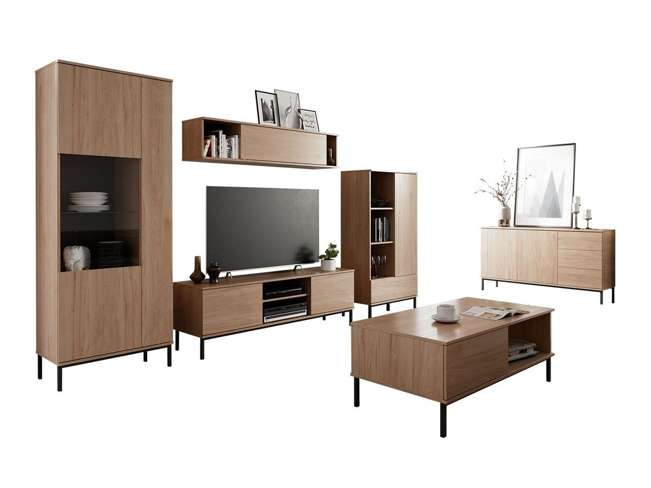 Dnevni boravak Lomsore 107 (Svijetlo drvo)