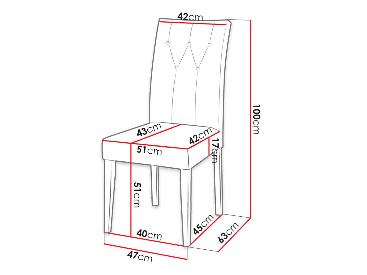Stolica Racine 108 (Crna + Magic Velvet 2217)