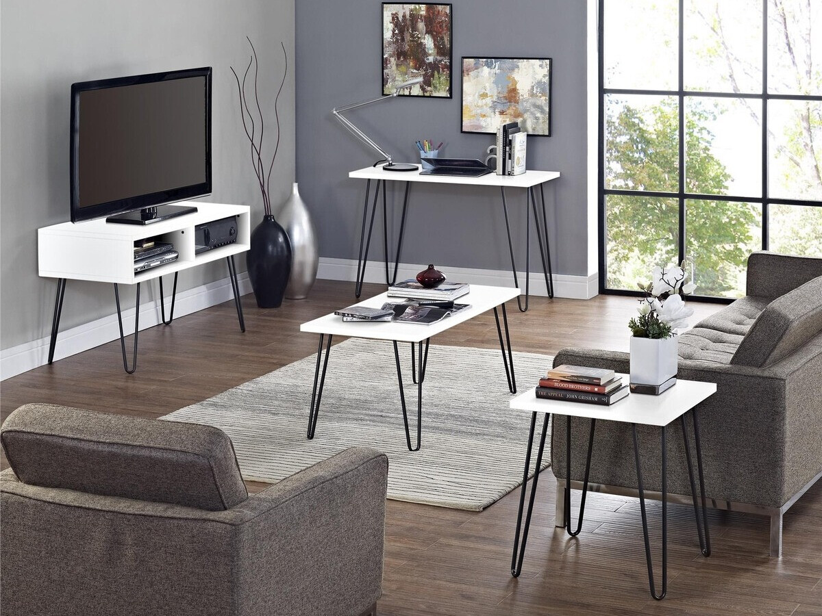 Pomoćni stolić Nutive 103 (Bijela)