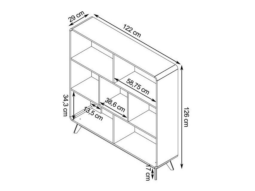 Set za dnevni boravak Elbtena 113 (Hrast + Bijela)
