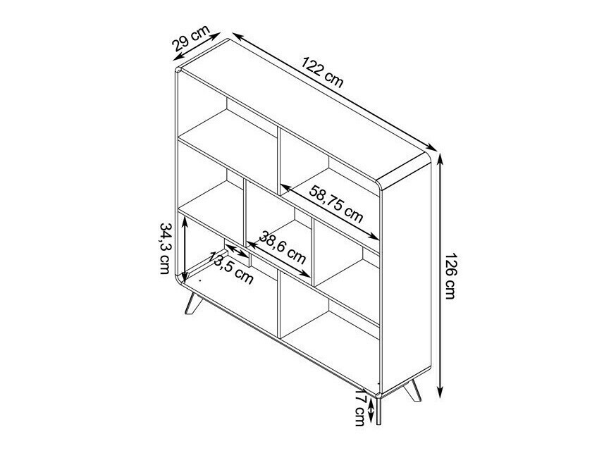 Set za dnevni boravak Elbtena 113 (Orah + Bijela)