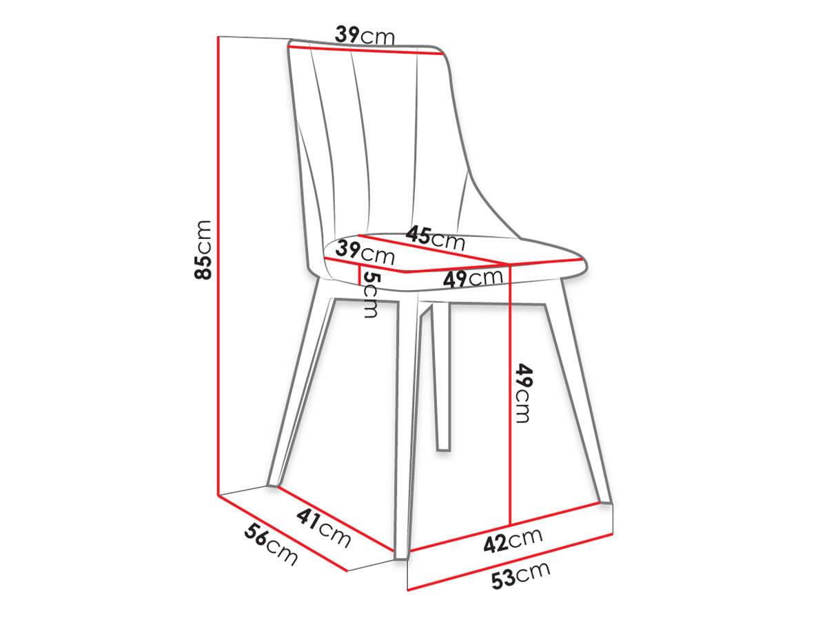 Stolica Racine 114 (Smeđa + Magic Velvet 2250)