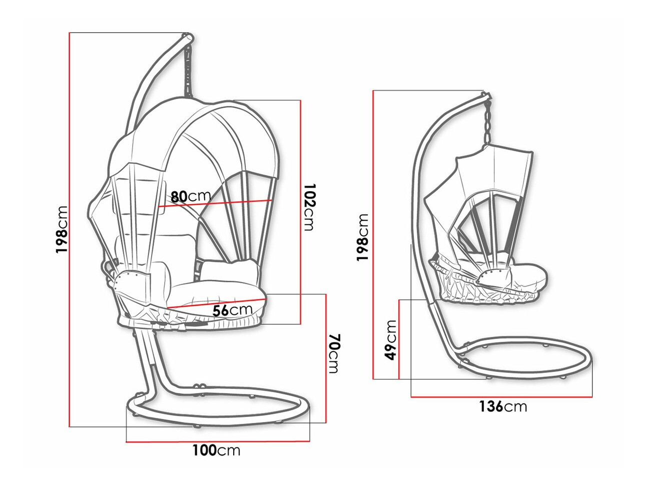 Viseća stolica Comfivo 317
