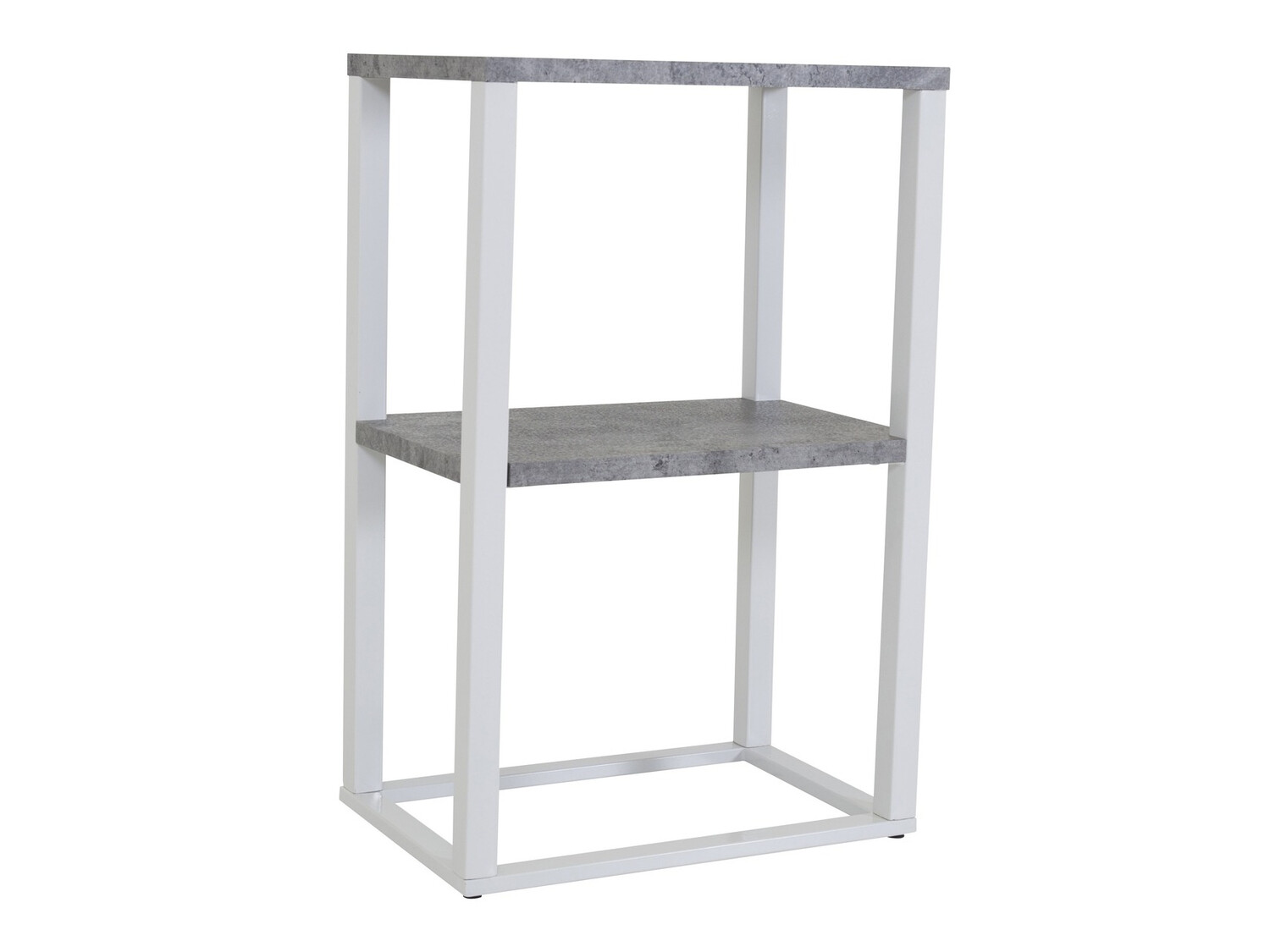 Pomoćni stolić Dallas 260 (Boja betona + Bijela)