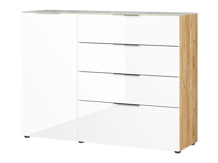 Komoda Sacramento 300 (Bijela + Navarra hrast)