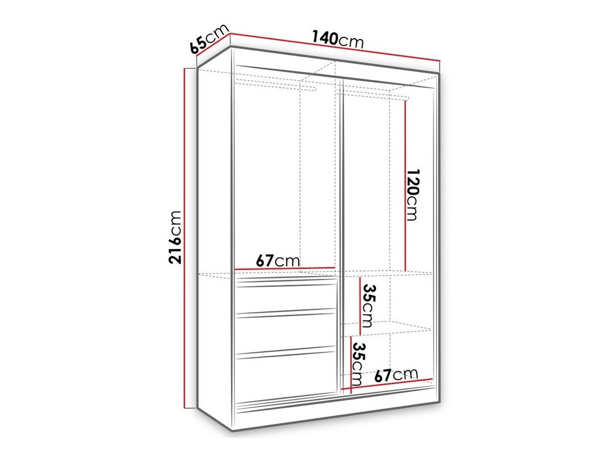 Ormar Toledo 115 (Hrast Lefkas + Mat crna)