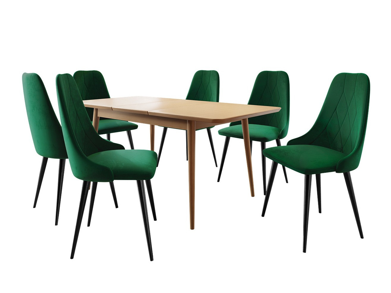 Blagovaonski set Racine 125 (Crna + Magic Velvet 2225)