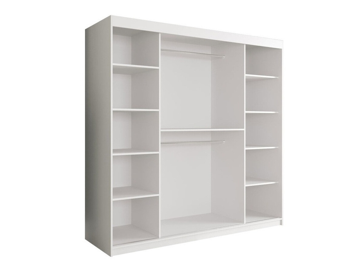 Ormar Hartford 250 (Mat bijela + Bijeli mramor)