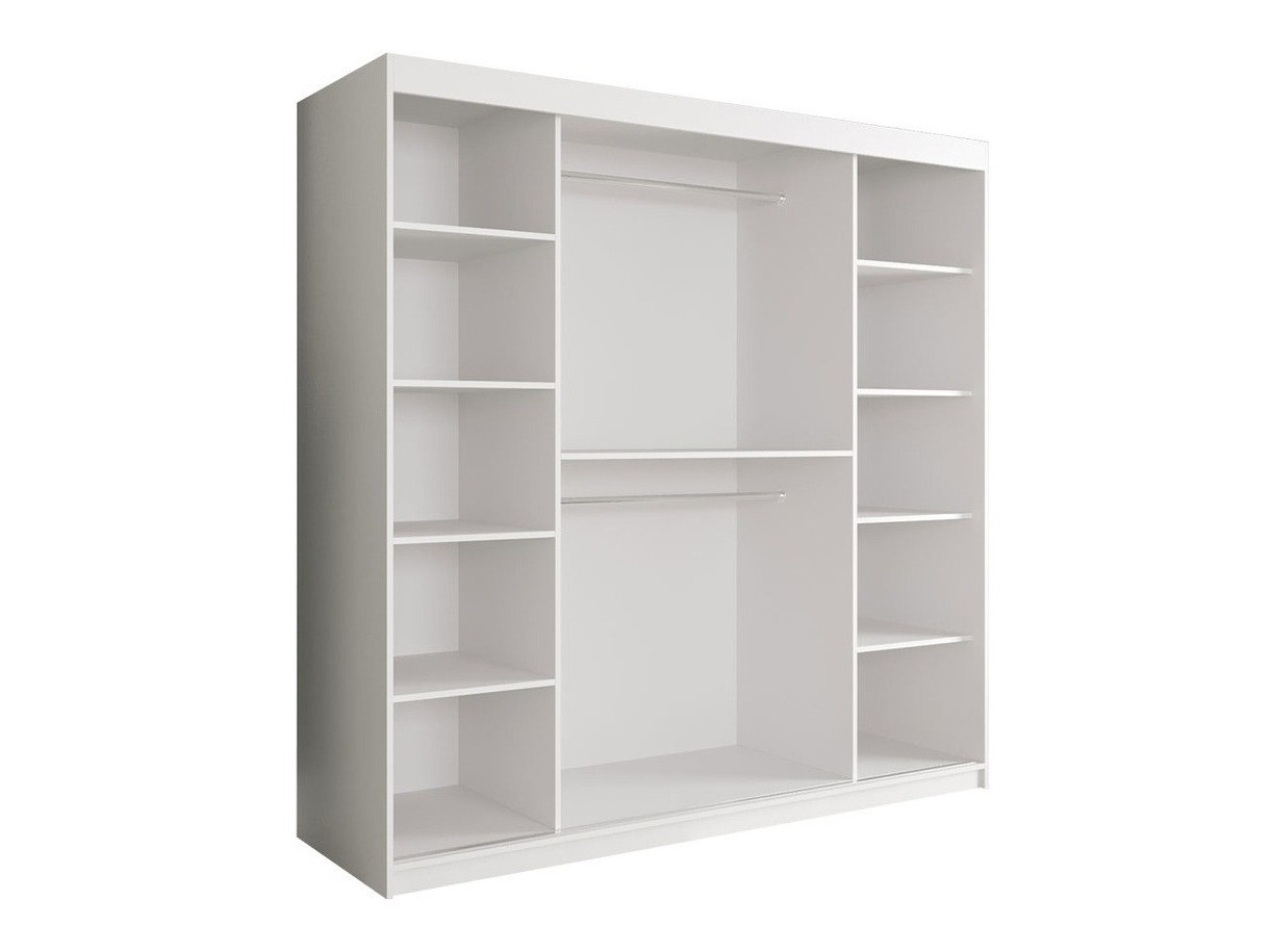 Ormar Hartford 250 (Mat crna + Crni mramor)