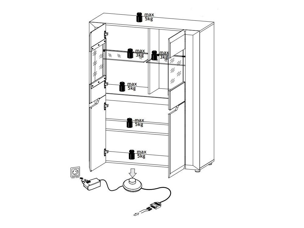 Ormarić Marmaro 103
