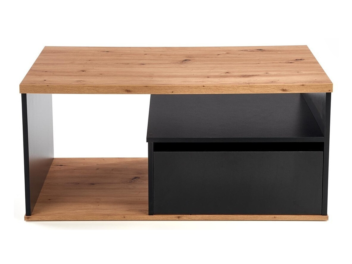 Stolić za kavu Houston 954 (Hrast Wotan + Crna)