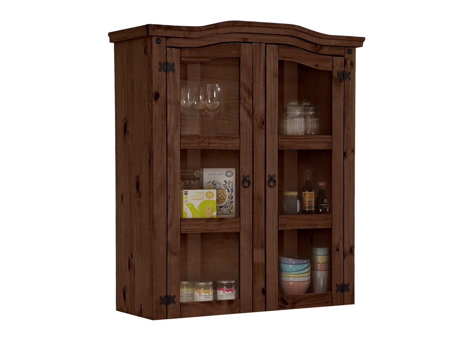 Zidna polica Sonlive 108 (Smeđa)