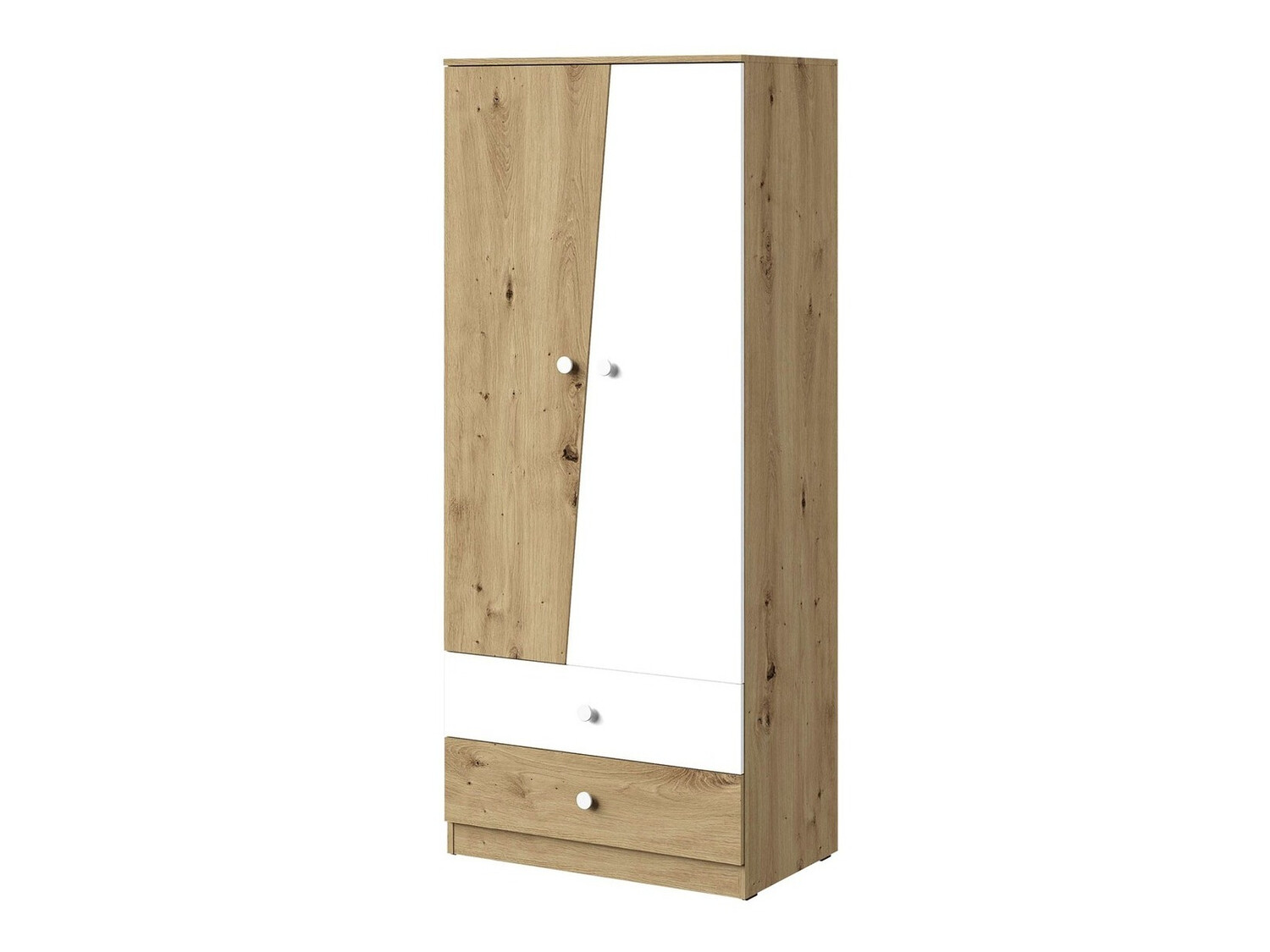 Ormar Almira 100 (Hrast Artisan + Bijela)