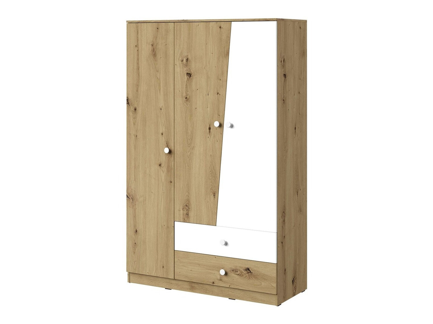 Ormar Almira 102 (Hrast Artisan + Bijela)