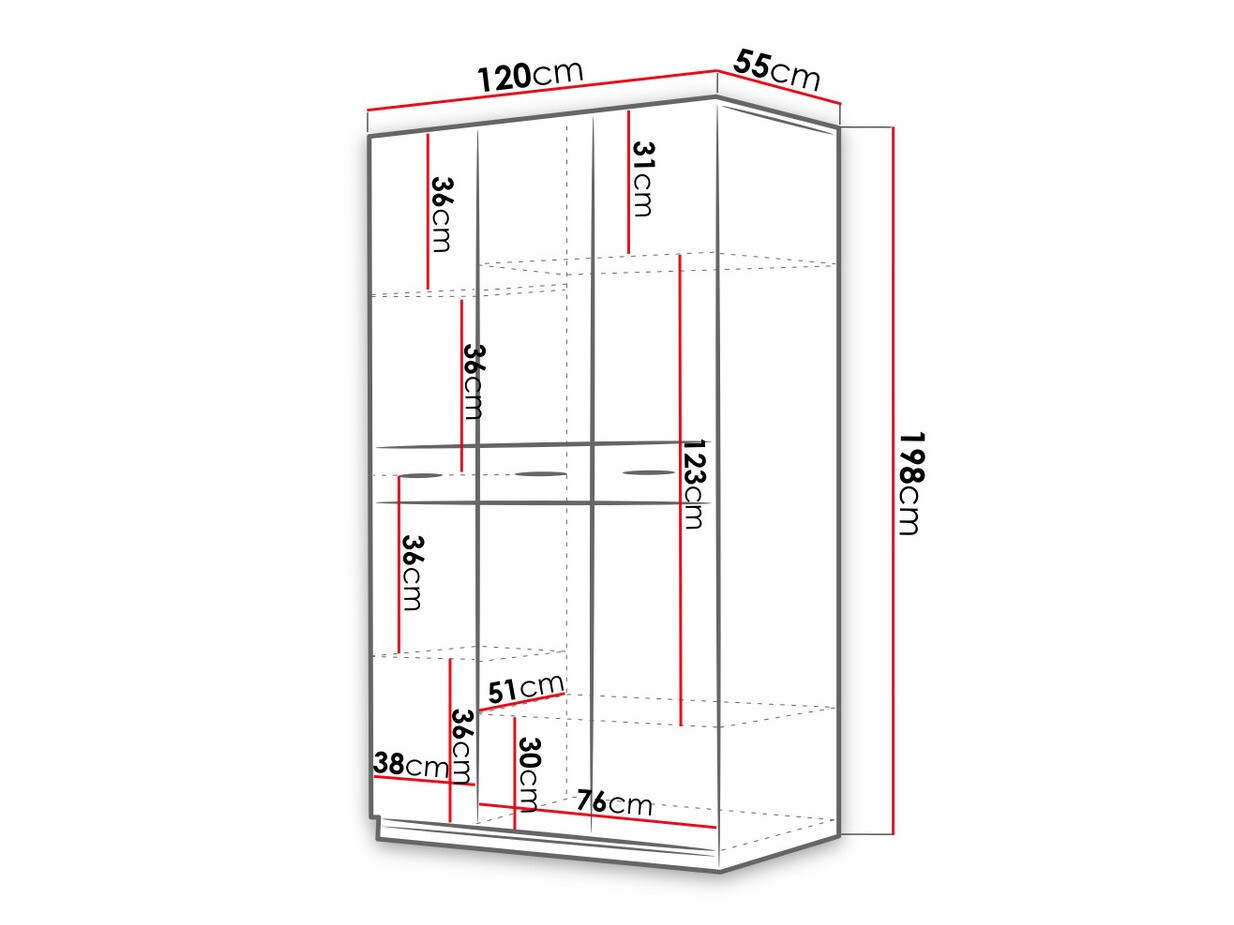 Ormar Campus (Bijela + Sjajno bijela)