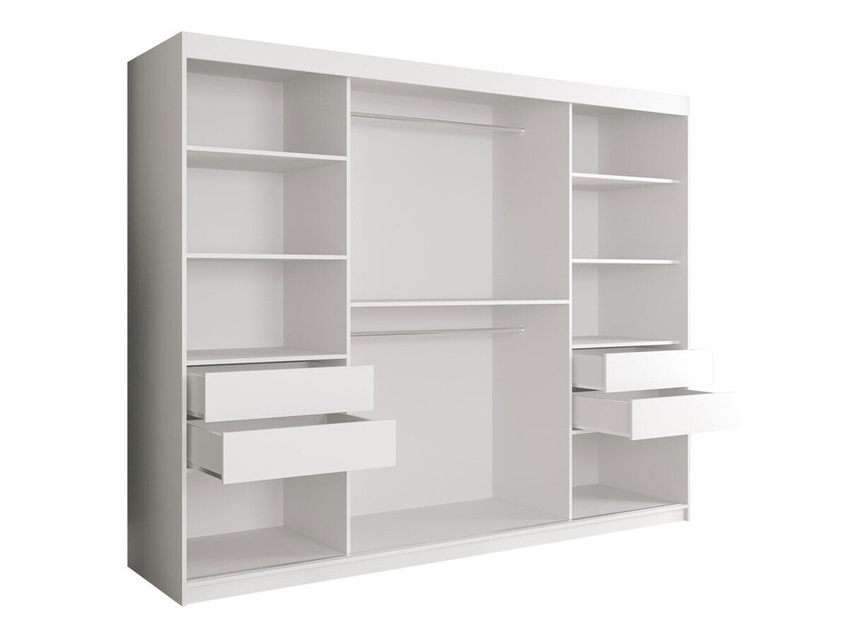 Ormar Hartford 251 (Mat crna + Crni mramor)