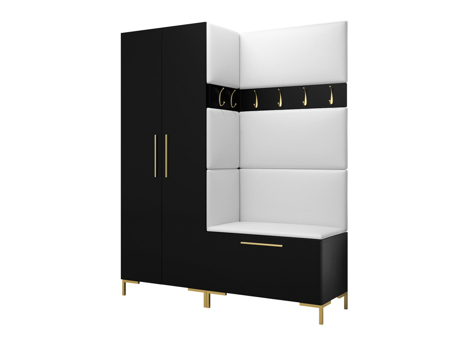 Set za hodnik Tivsoa 100 (Crna)