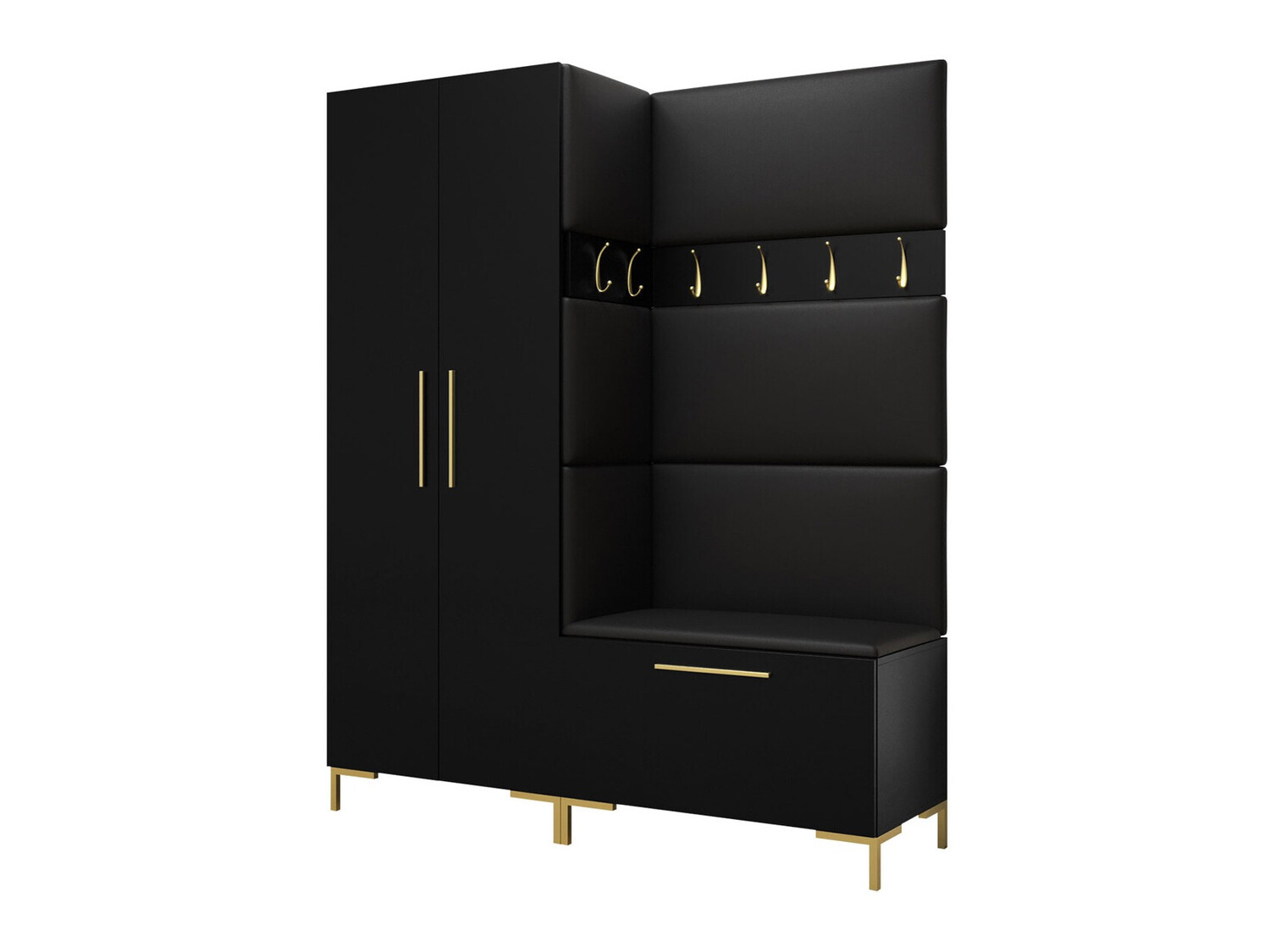 Set za hodnik Tivsoa 100 (Crna)