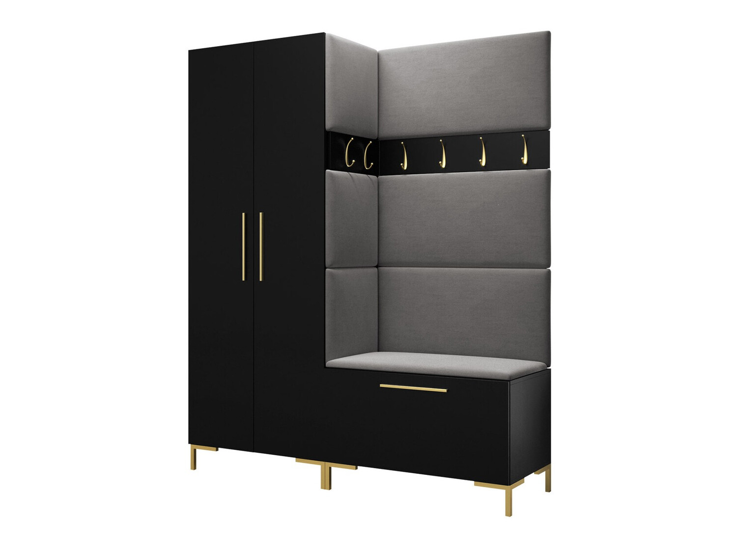 Set za hodnik Tivsoa 100 (Crna)