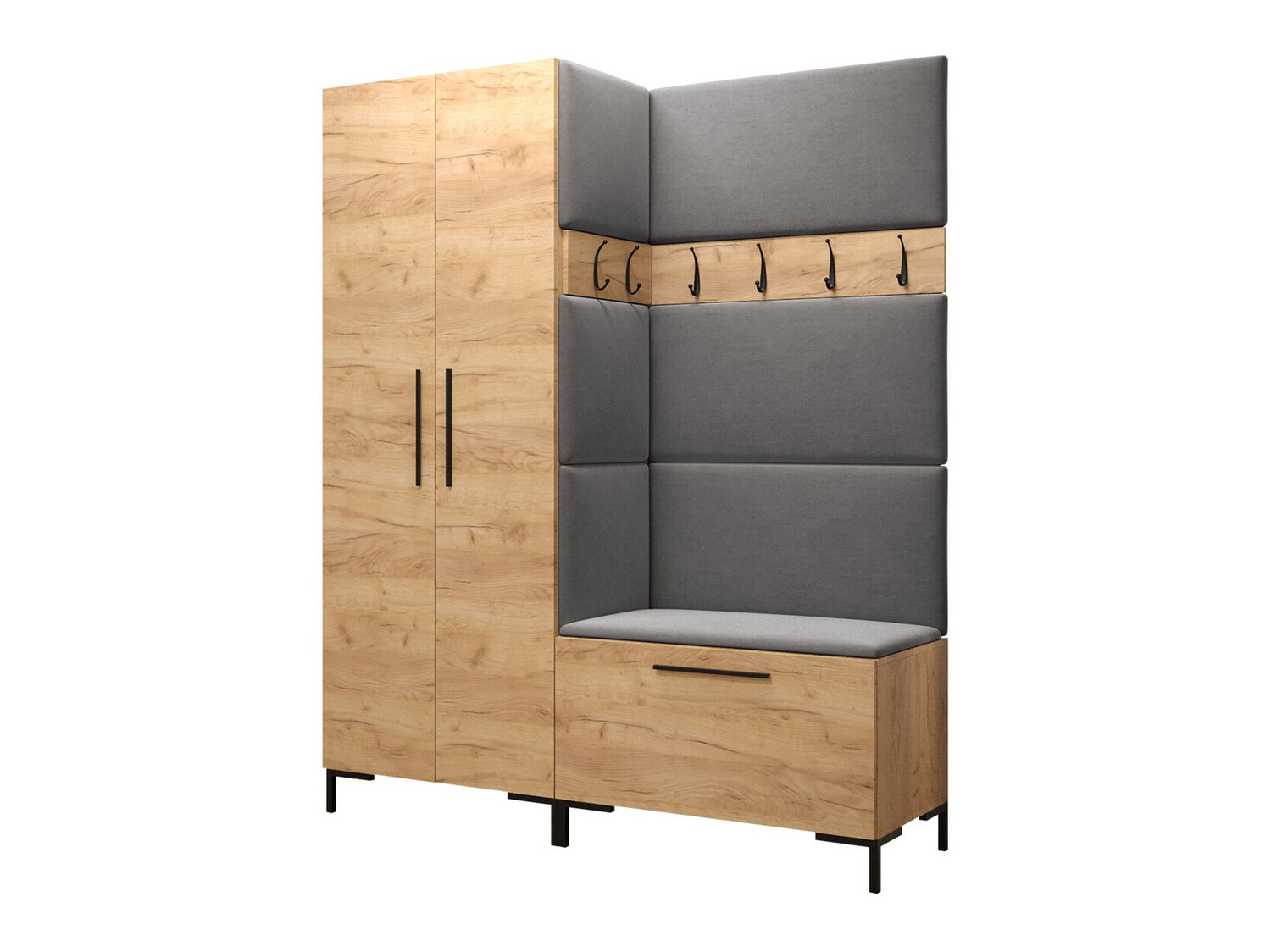 Set za hodnik Nomal I (Craft hrast)