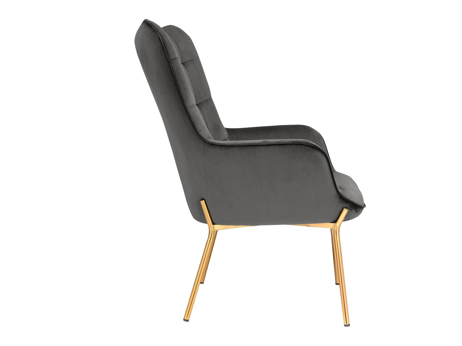 Fotelja Denton 530 (Siva + Zlatna)