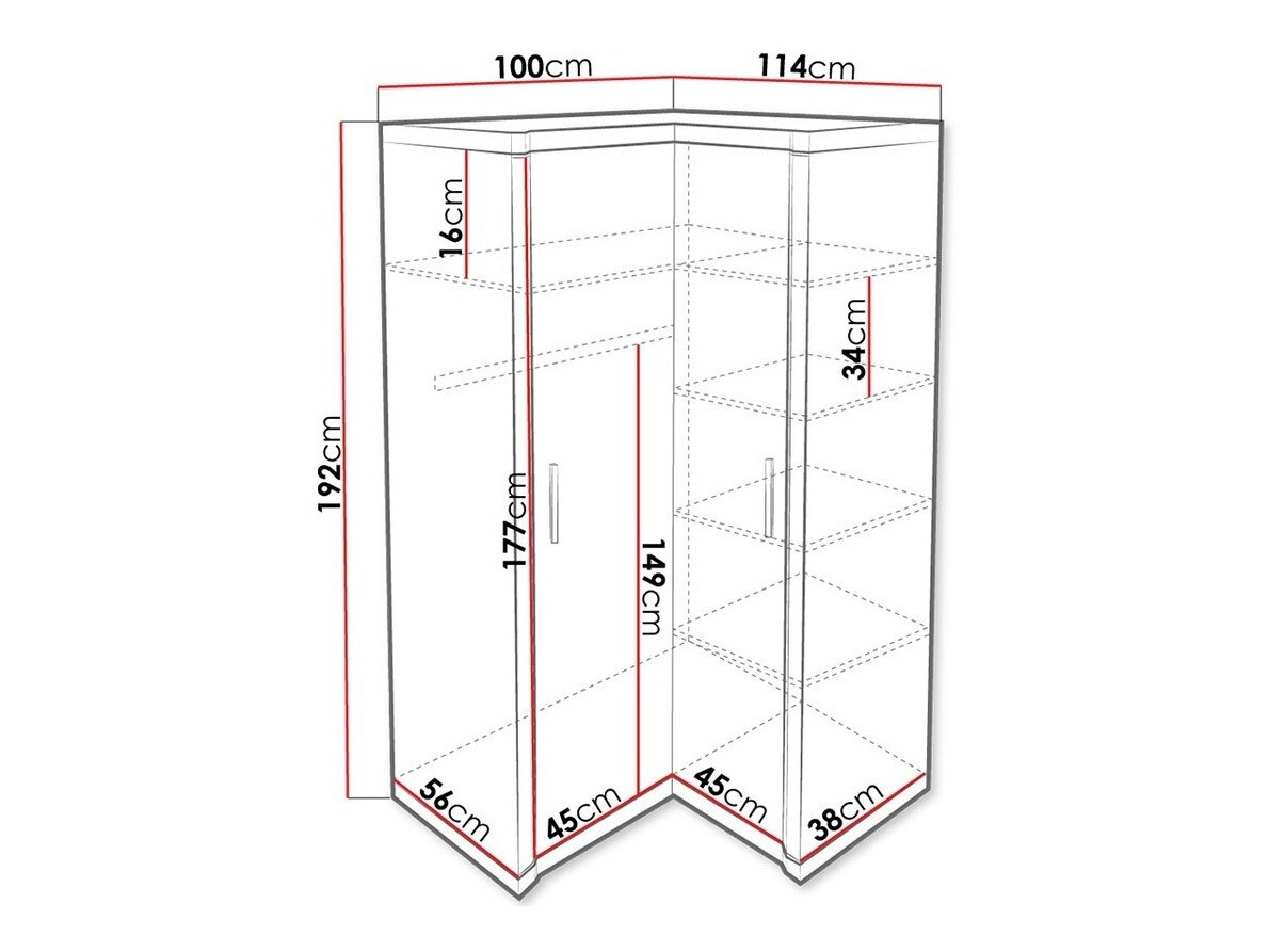 Kutni ormar Lorelie 119 (Tartuf hrast)