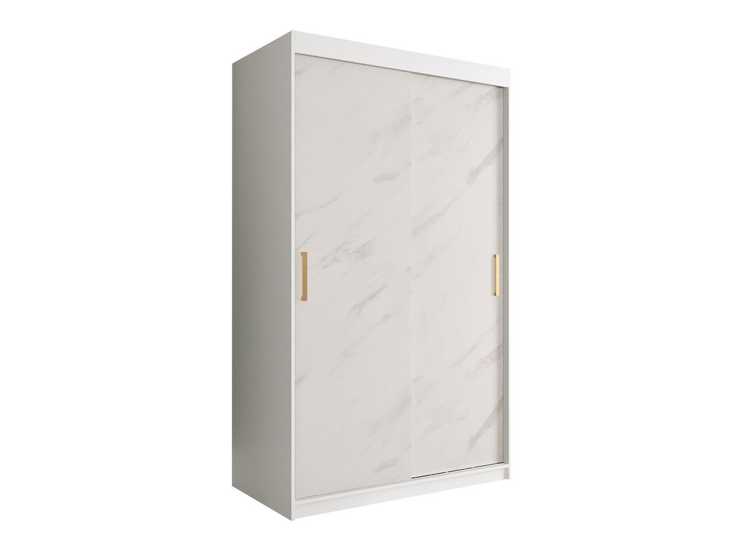 Ormar Hartford 247 (Mat bijela + Bijeli mramor)