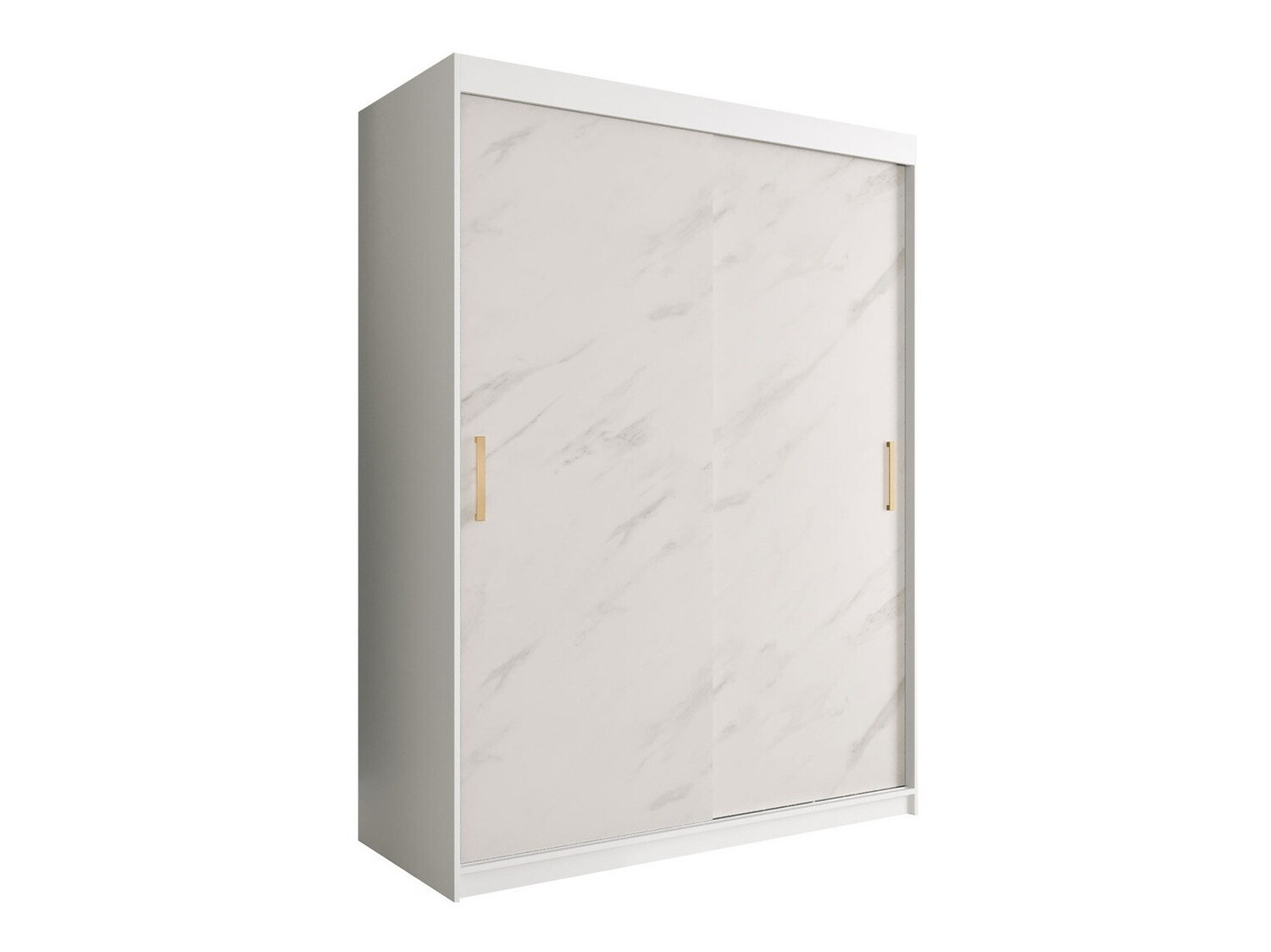 Ormar Hartford 248 (Mat bijela + Bijeli mramor)