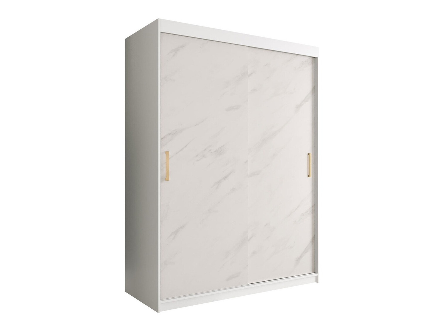 Ormar Hartford 248 (Mat bijela + Bijeli mramor)