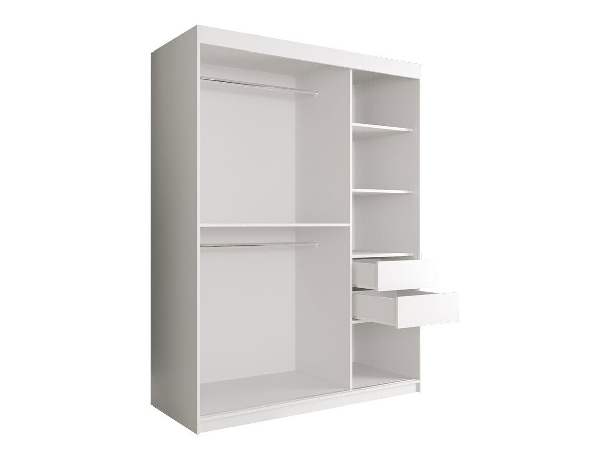 Ormar Hartford 254 (Mat crna + Crni mramor)