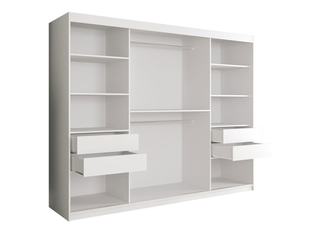 Ormar Hartford 257 (Mat bijela + Bijeli mramor)