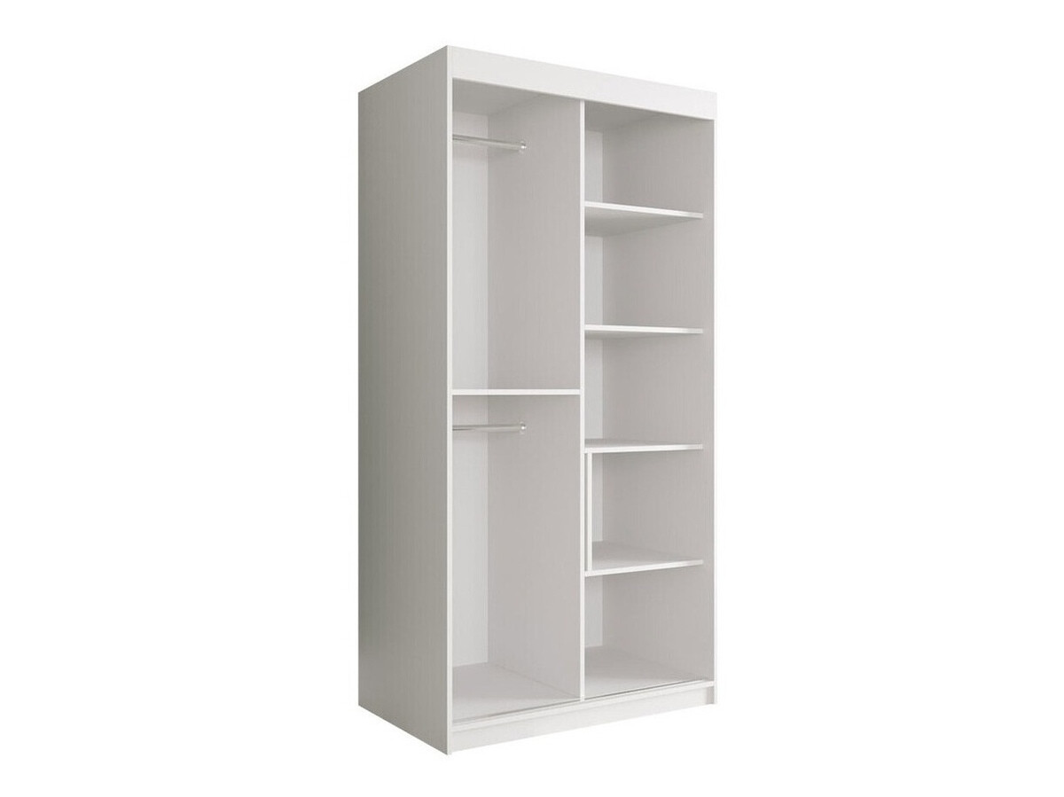 Ormar Hartford 240 (Mat crna + Bijeli mramor)