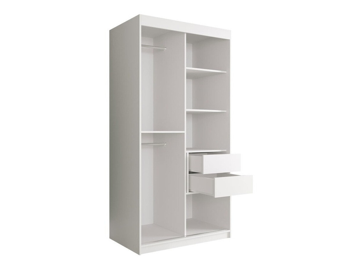 Ormar Hartford 240 (Mat crna + Crni mramor)