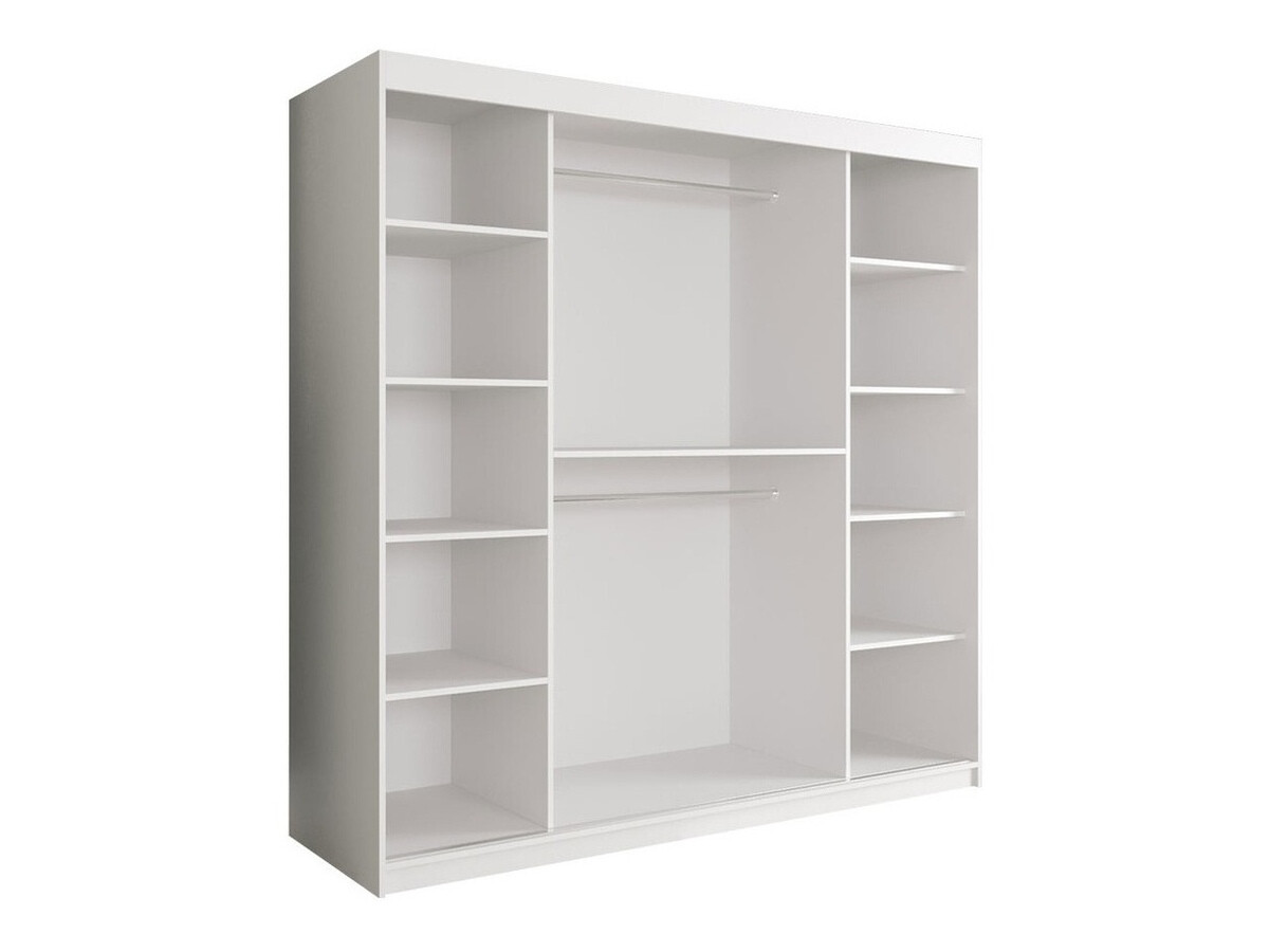 Ormar Hartford 244 (Mat crna + Bijeli mramor)