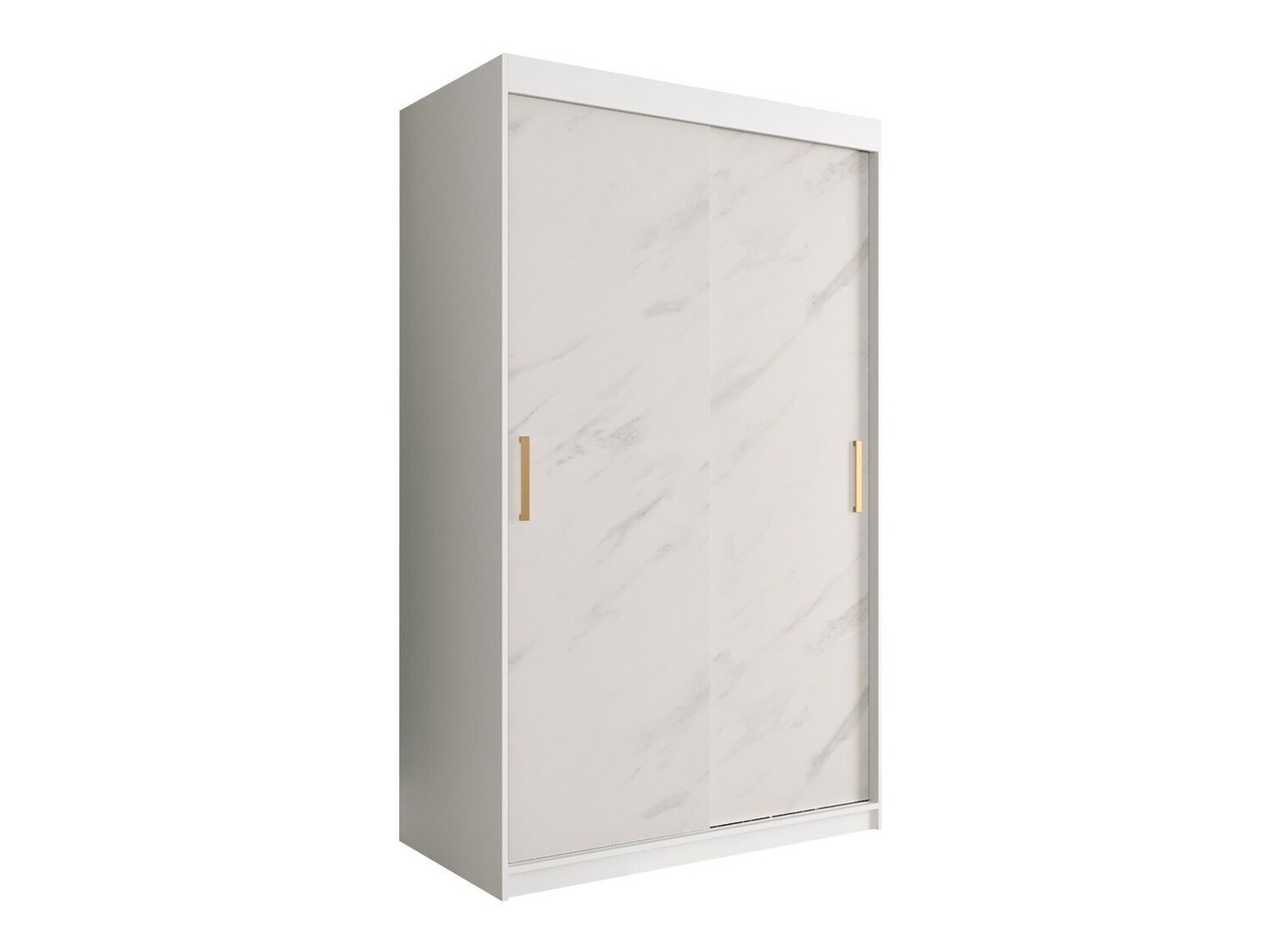 Ormar Hartford 247 (Mat bijela + Bijeli mramor)