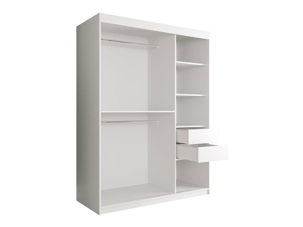 Ormar Hartford 242 (Mat bijela + Bijeli mramor)