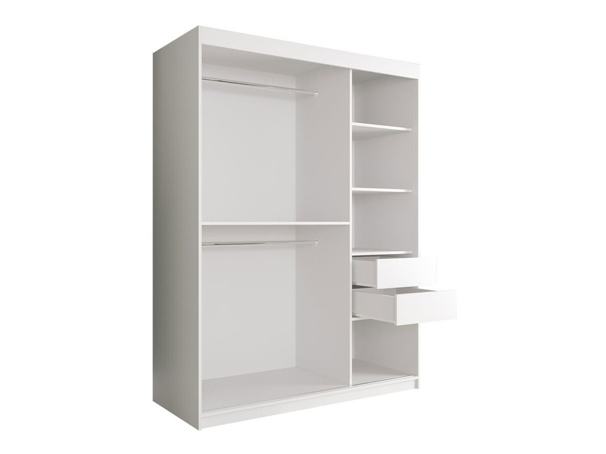 Ormar Hartford 242 (Mat crna + Crni mramor)